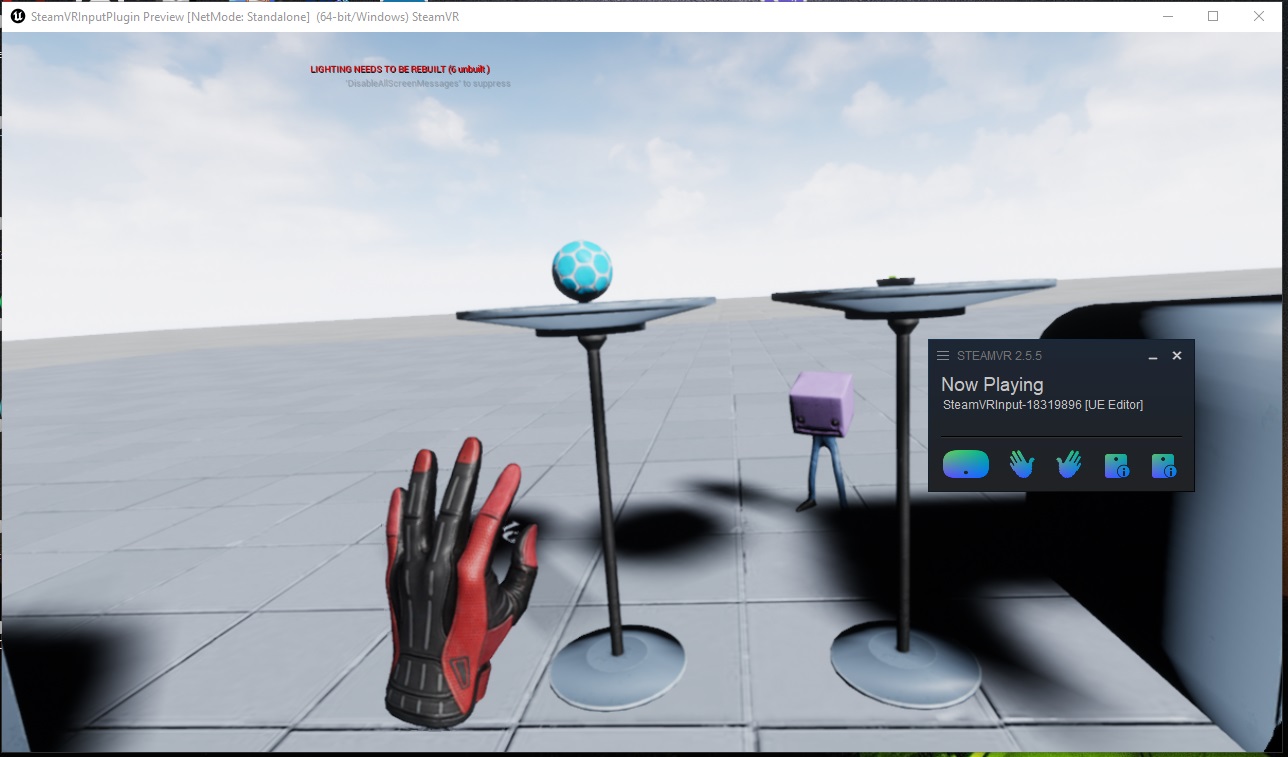 Unreal Engine with SteamVR Plugin